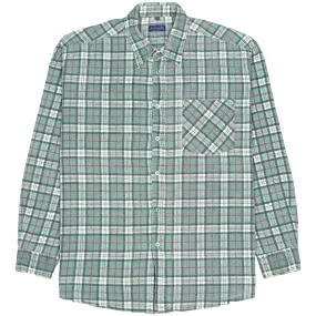 Burcordi Checkered Flannel Shirt Green