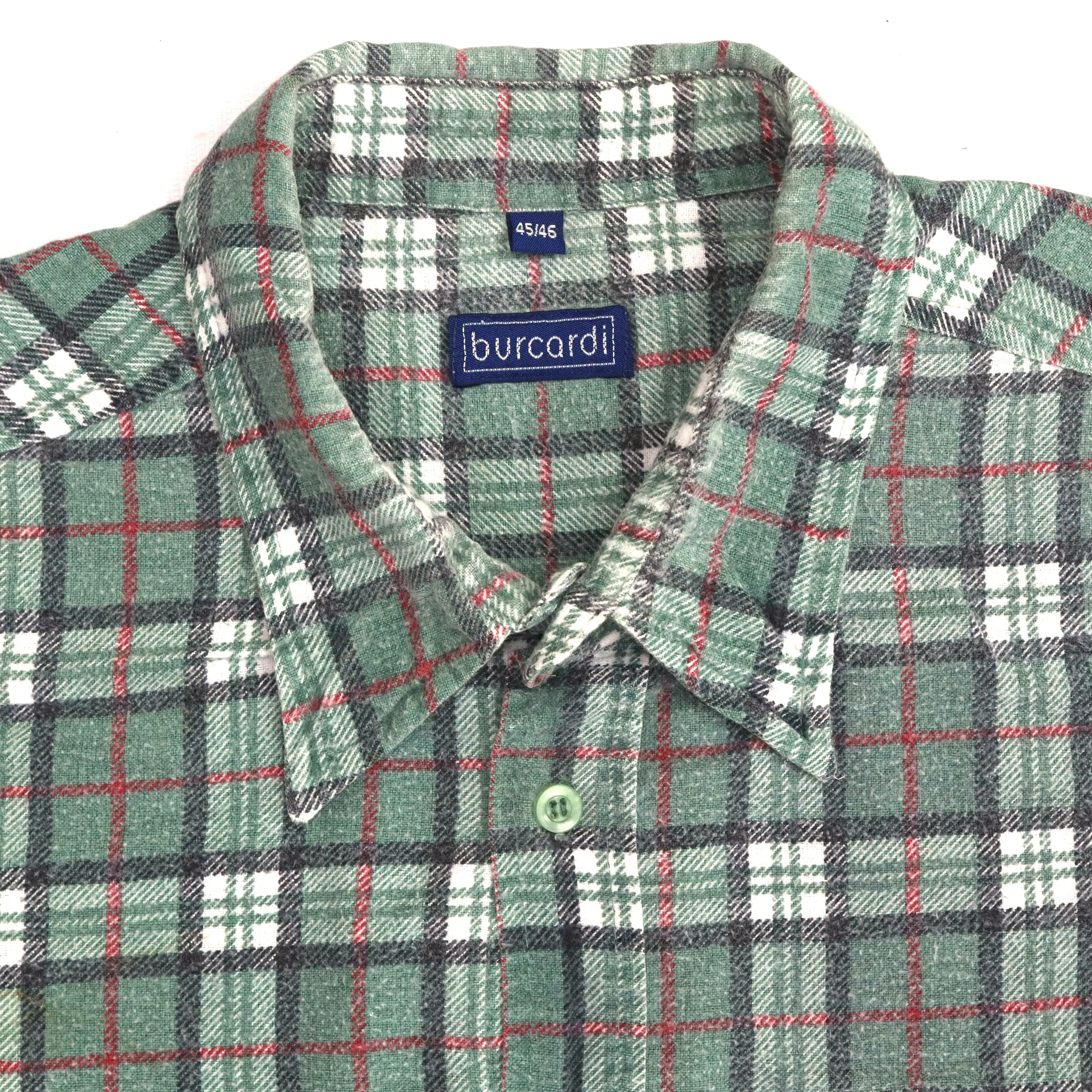 Burcordi Checkered Flannel Shirt Green