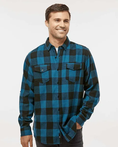 Burnside - Men's Yarn-Dyed Long Sleeve Flannel Shirt