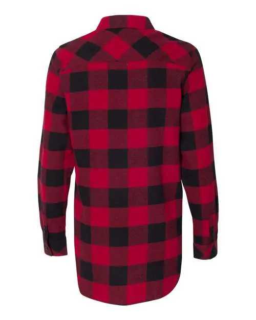 Burnside Women's Yarn-Dyed Long Sleeve Flannel Shirt