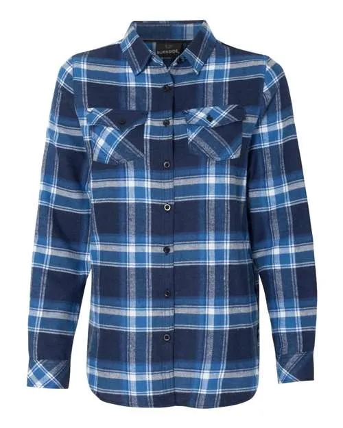 Burnside Women's Yarn-Dyed Long Sleeve Flannel Shirt