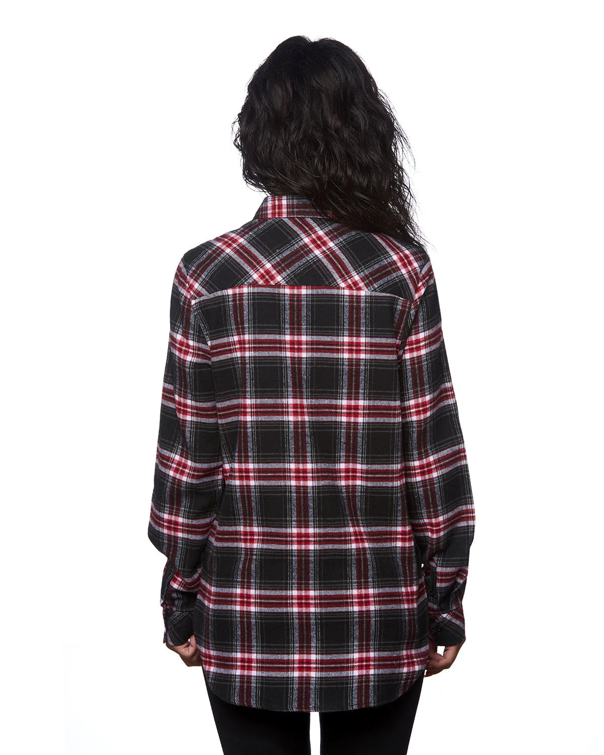 Burnside Women's Yarn-Dyed Long Sleeve Flannel Shirt