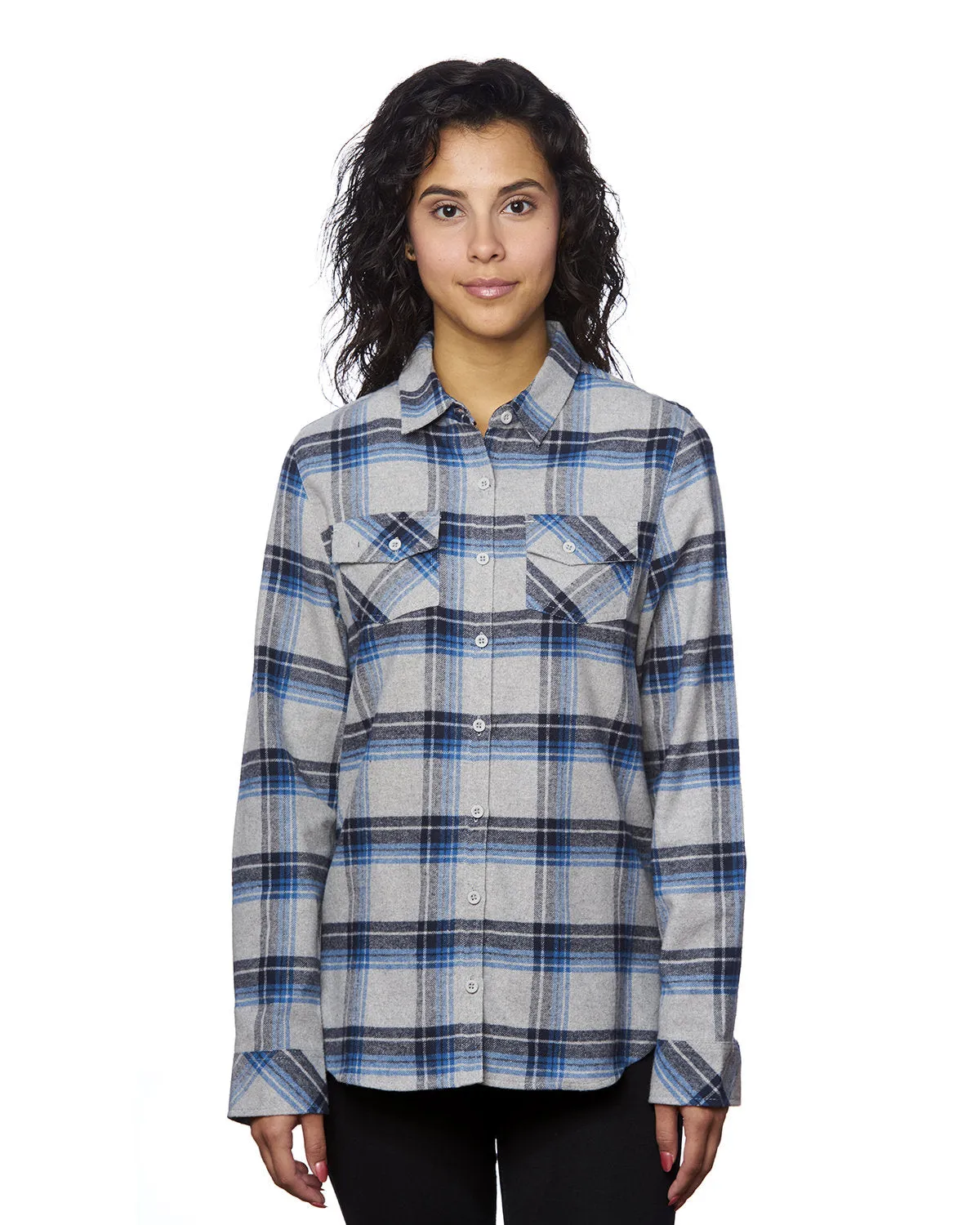 Burnside Women's Yarn-Dyed Long Sleeve Flannel Shirt