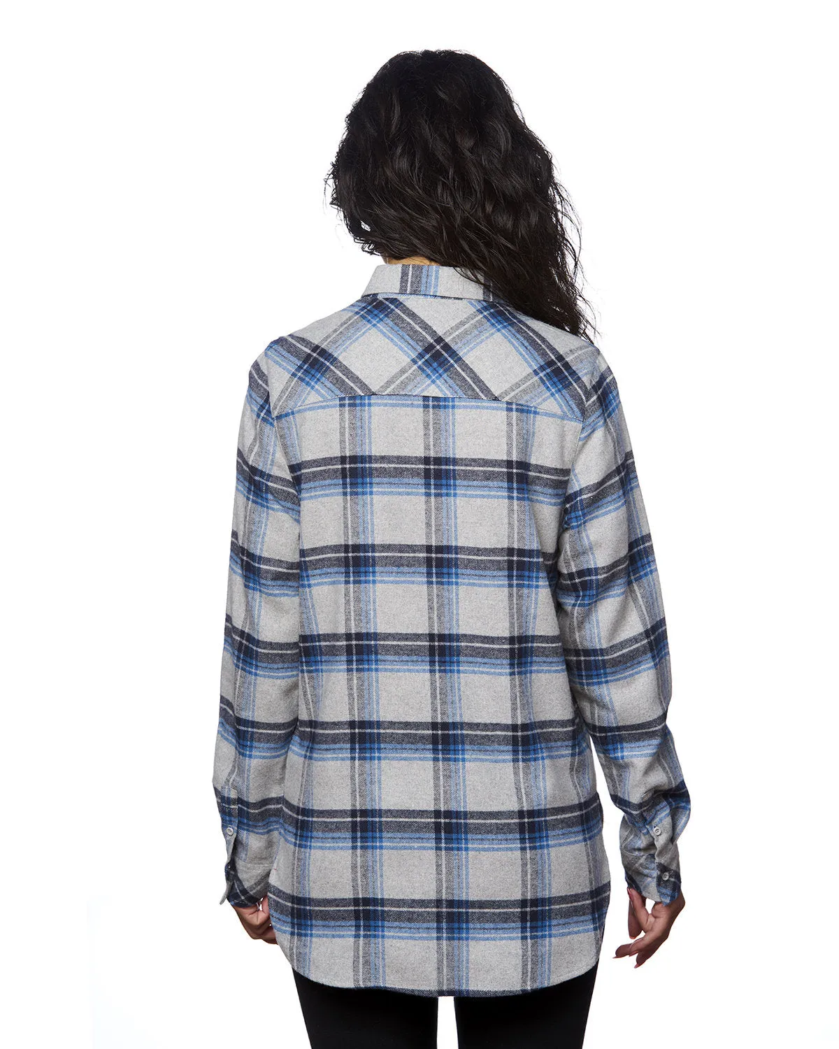 Burnside Women's Yarn-Dyed Long Sleeve Flannel Shirt