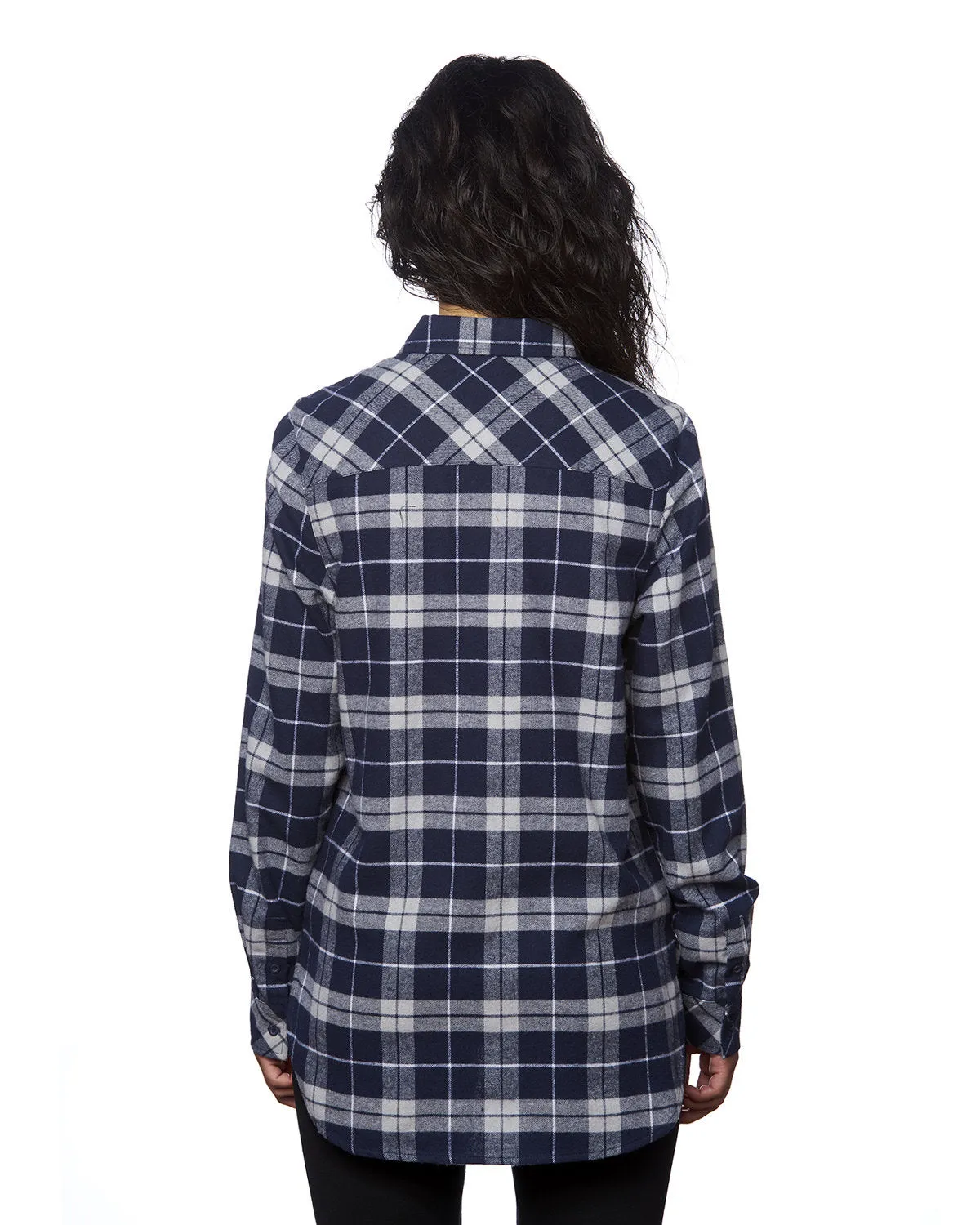 Burnside Women's Yarn-Dyed Long Sleeve Flannel Shirt