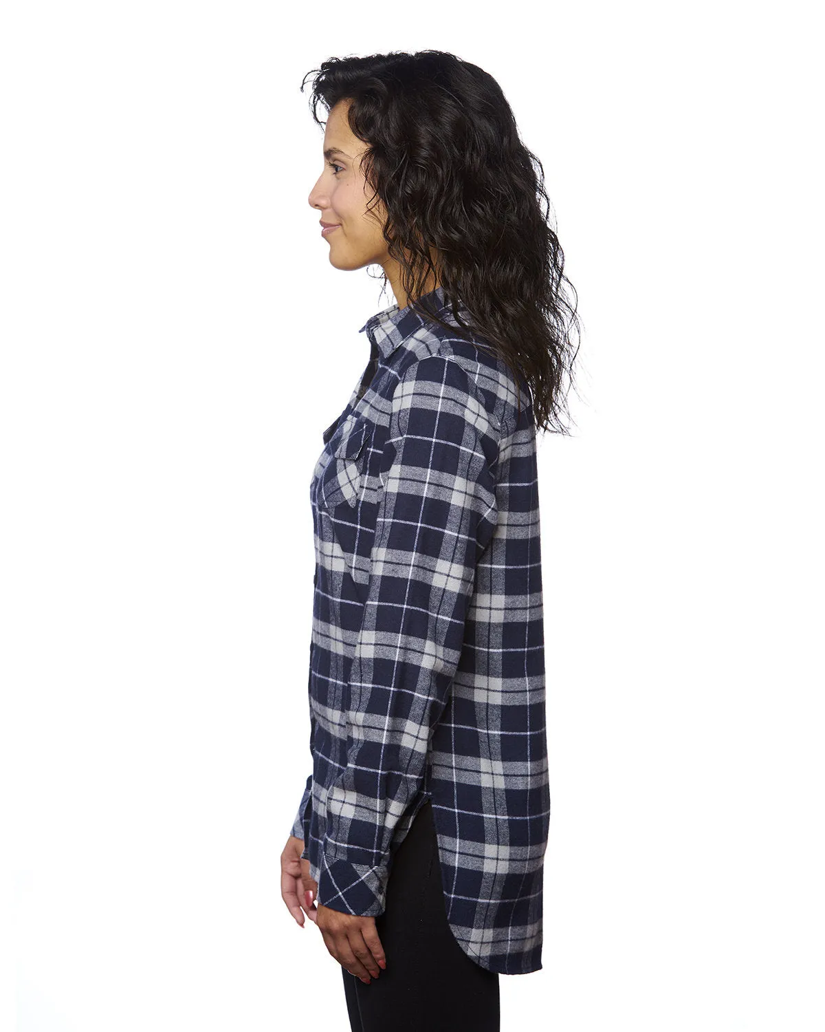 Burnside Women's Yarn-Dyed Long Sleeve Flannel Shirt