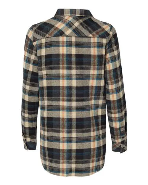 Burnside Women's Yarn-Dyed Long Sleeve Flannel Shirt