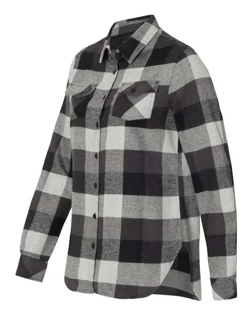 Burnside Women's Yarn-Dyed Long Sleeve Flannel Shirt