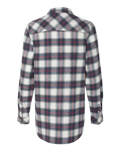 Burnside Women's Yarn-Dyed Long Sleeve Flannel Shirt