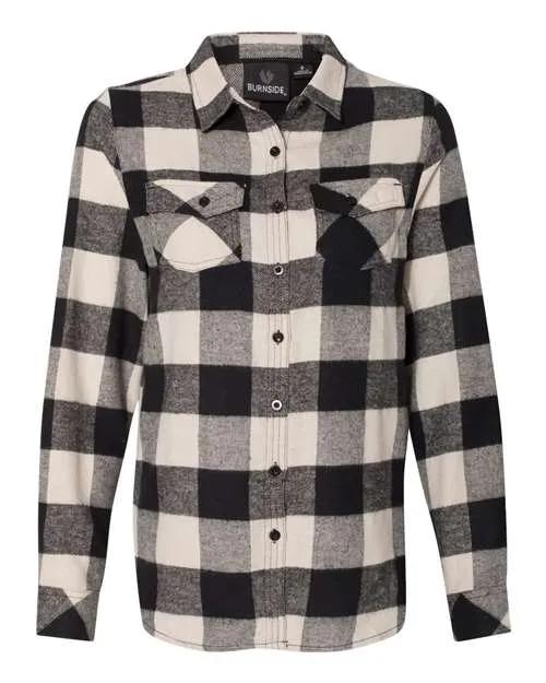 Burnside Women's Yarn-Dyed Long Sleeve Flannel Shirt