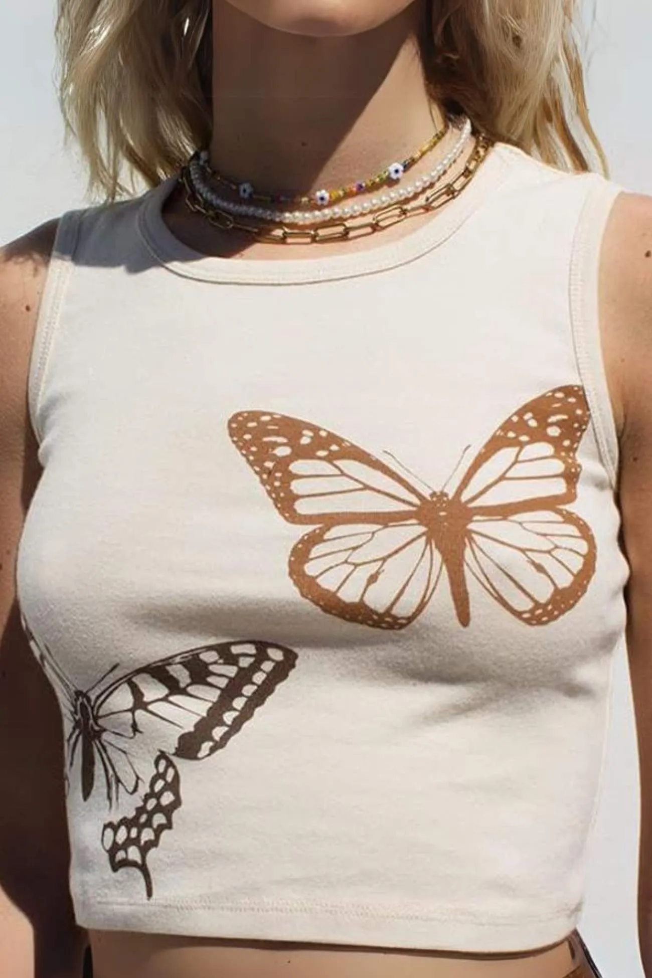 Butterfly Print Tank Top