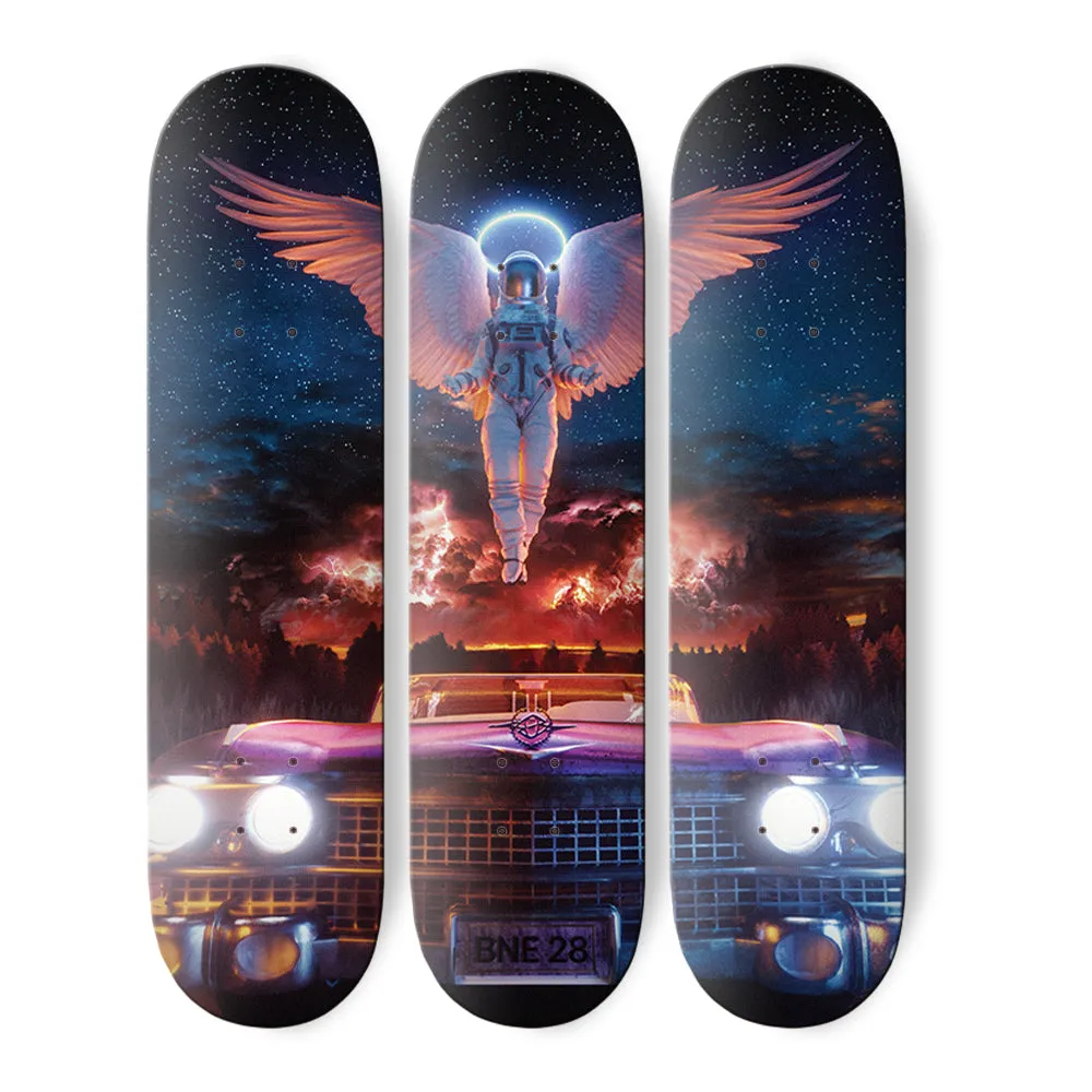 Cadillac Outta Hell Skateboard Set