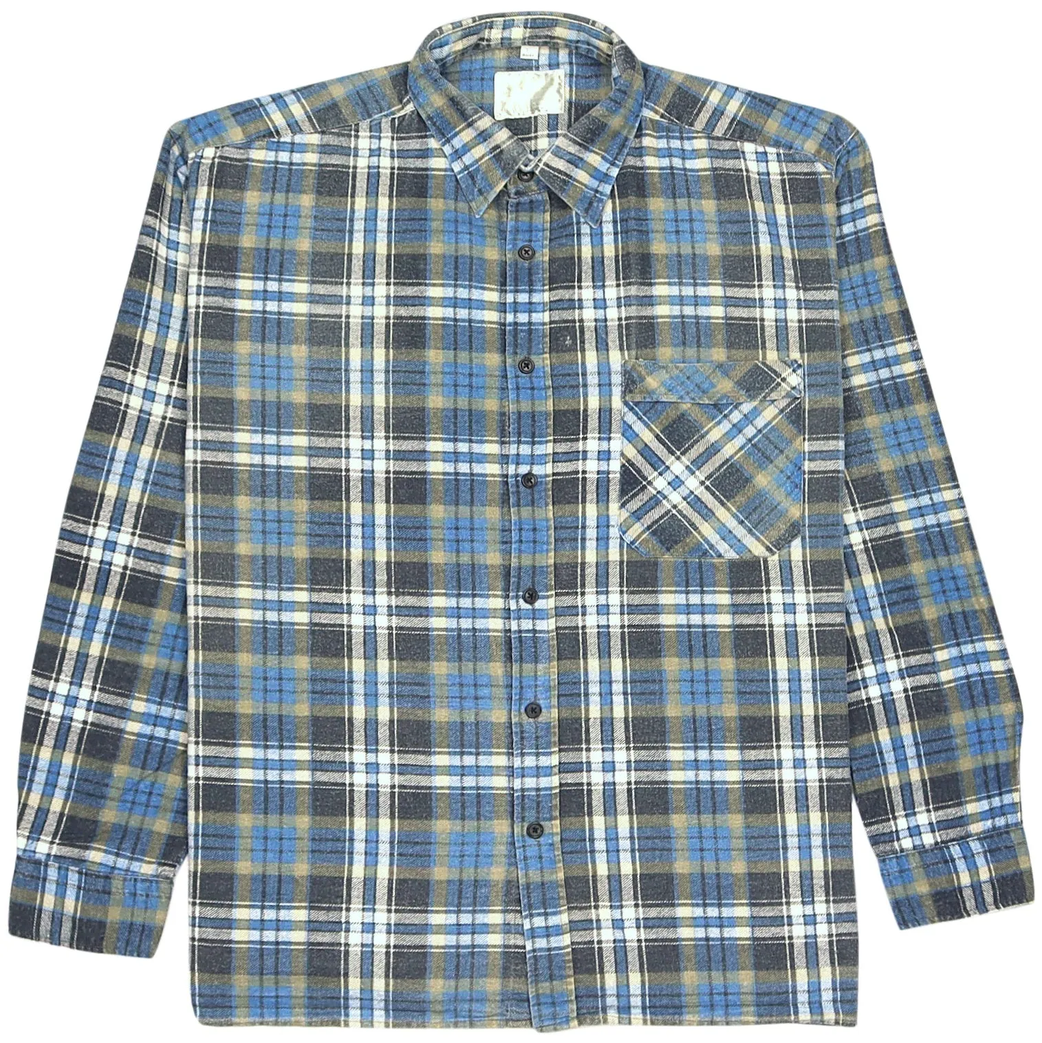 Canada Forest Checkered Flannel Shirt Blue Green