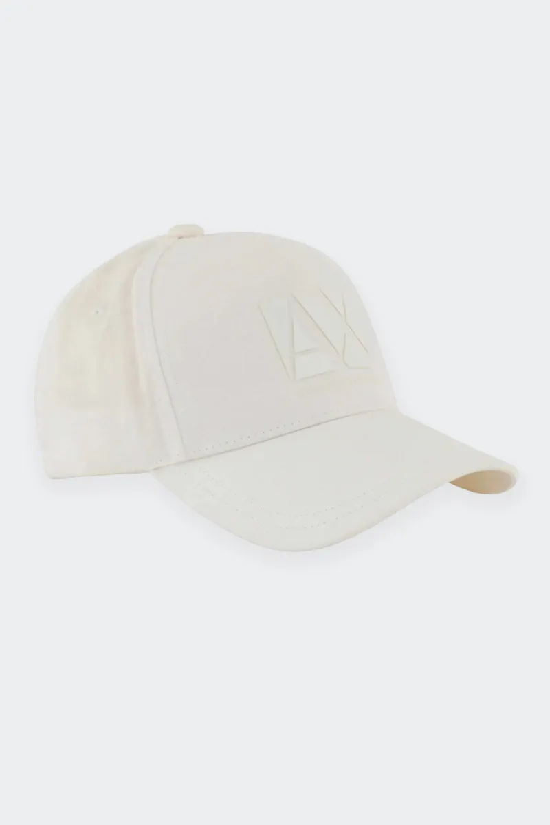 CAPPELLO BASEBALL LOGO EMBOSSED BIANCO