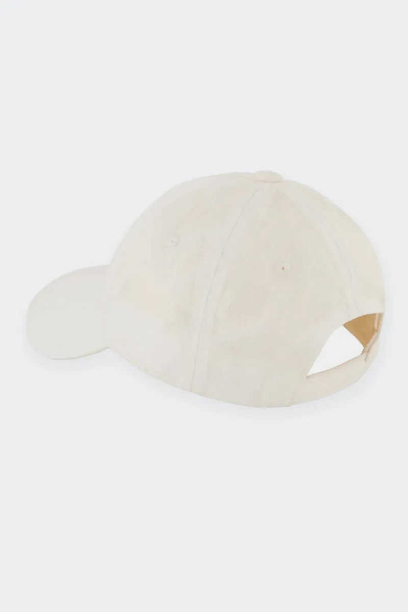 CAPPELLO BASEBALL LOGO EMBOSSED BIANCO