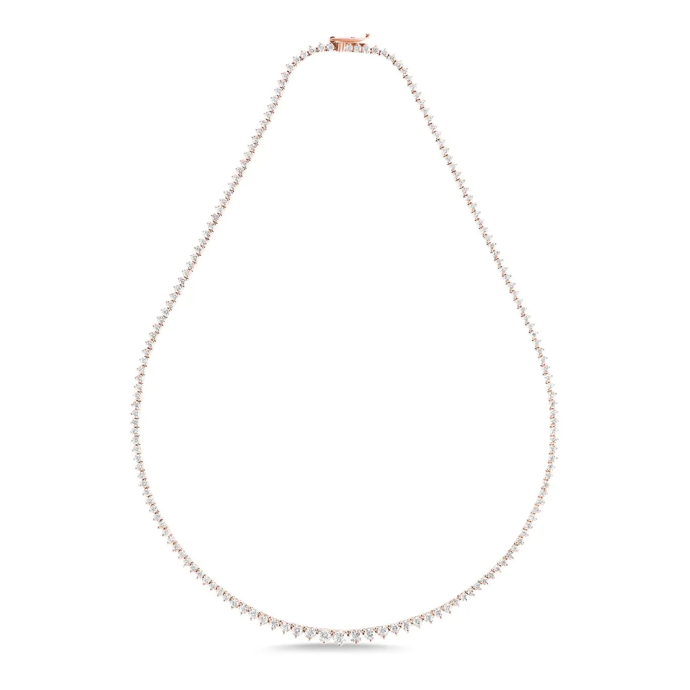     Carbon & Hyde     6.50ct Graduated Tennis Necklace