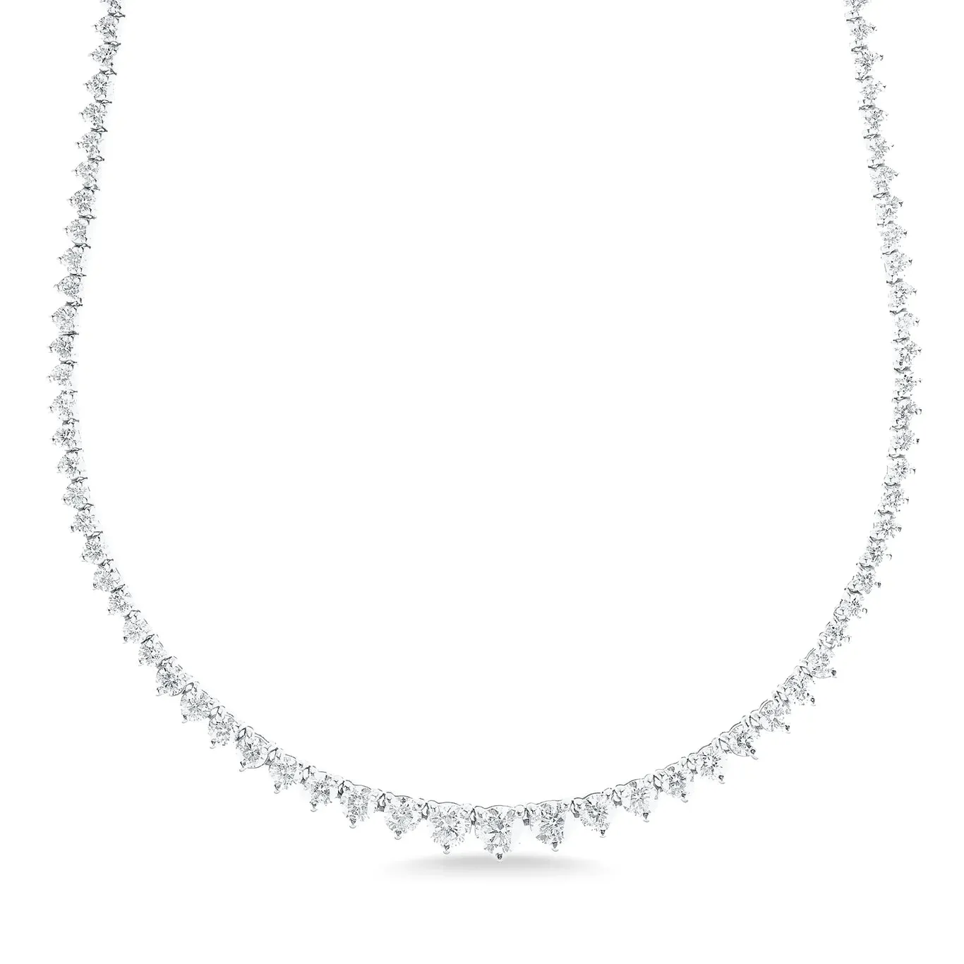     Carbon & Hyde     6.50ct Graduated Tennis Necklace