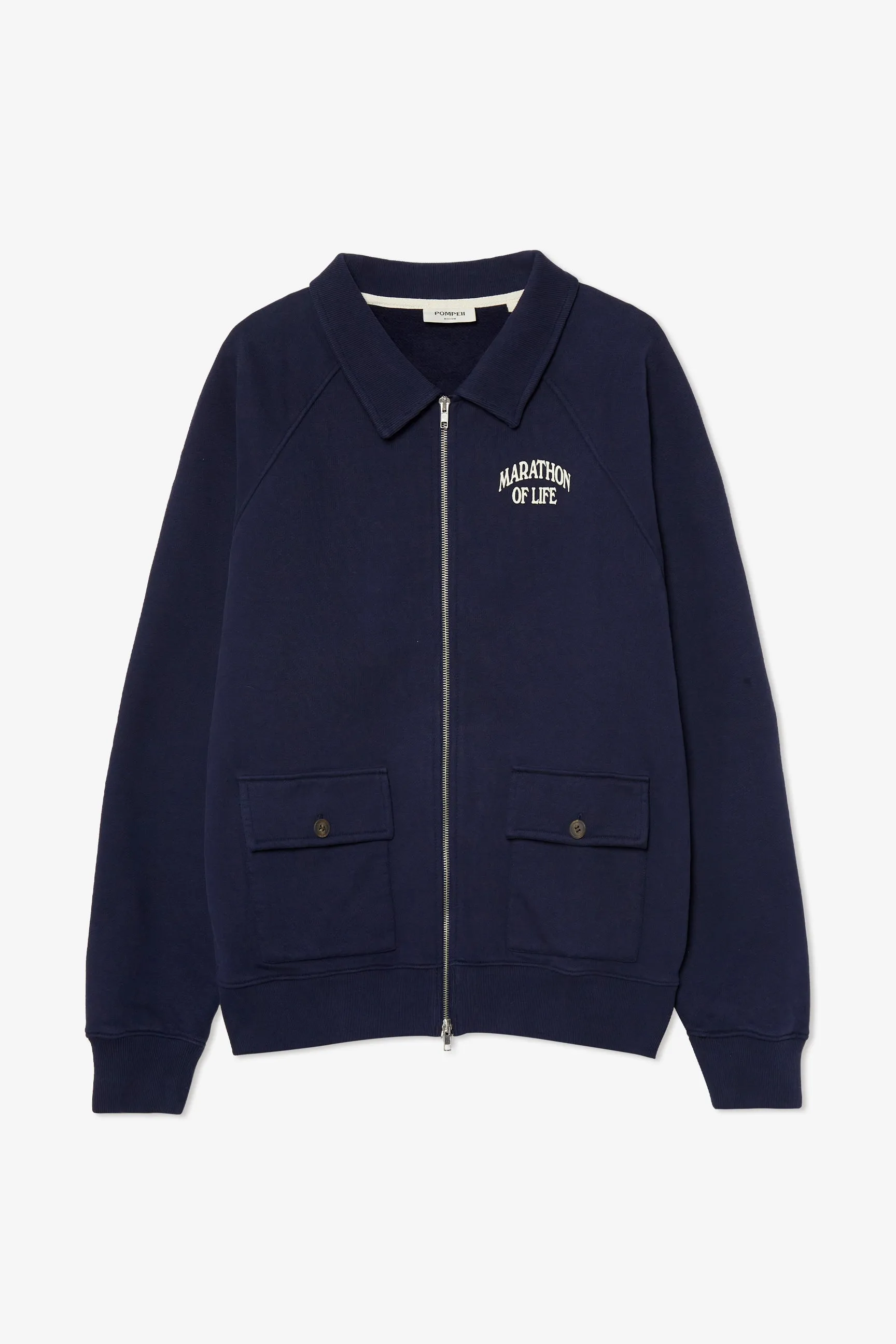 CARDIGAN NAVY ZIPPER