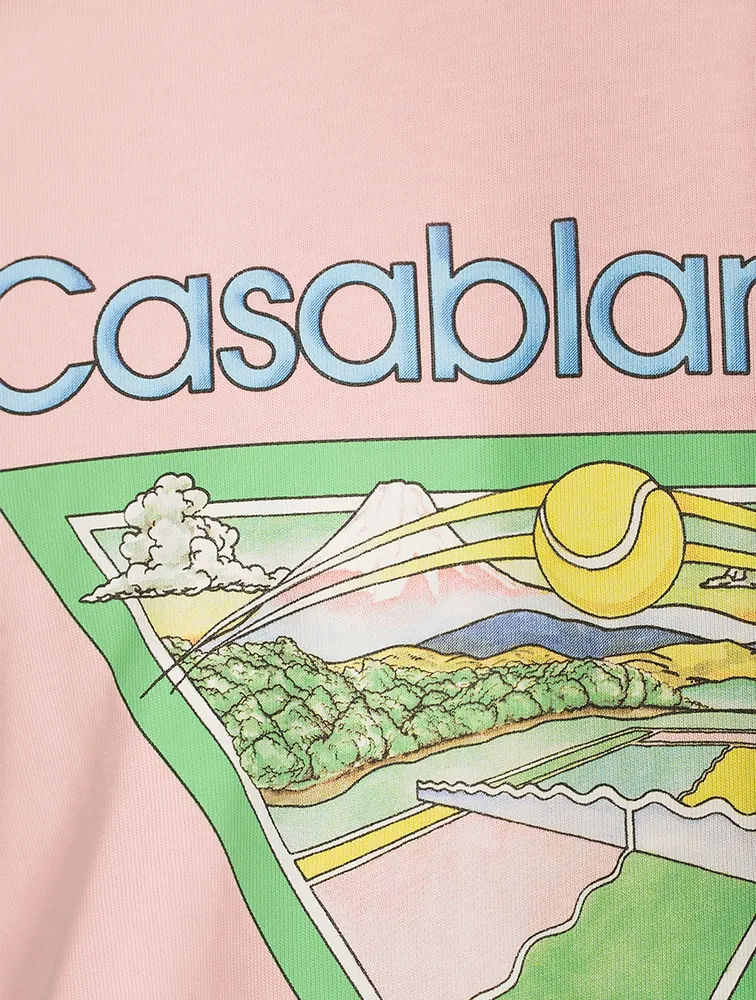 CASABLANCA Tennis Club Icon Graphic T-Shirt