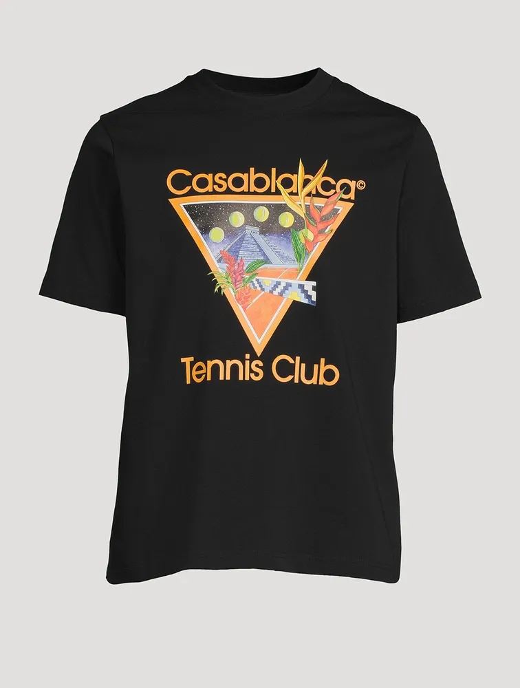 CASABLANCA Tennis Club Organic Cotton T-Shirt