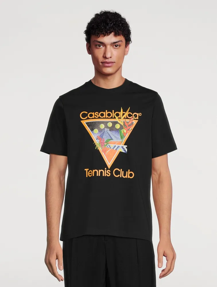 CASABLANCA Tennis Club Organic Cotton T-Shirt