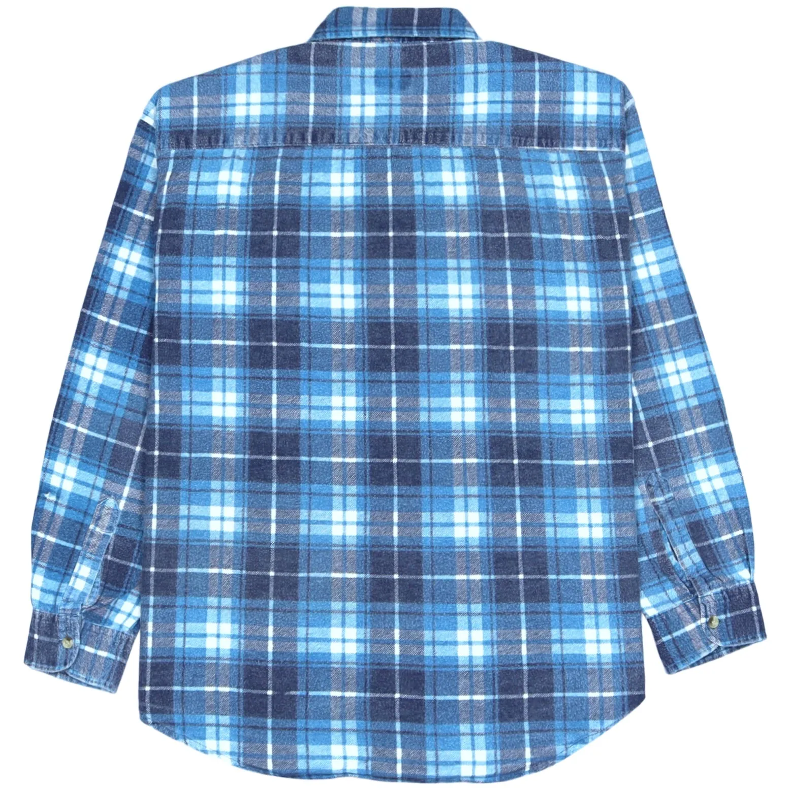 Cavenline Checkered Flannel Shirt Blue Navy