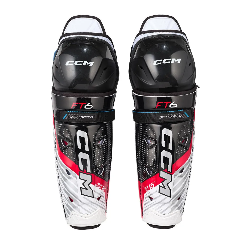 CCM Jetspeed FT6 Junior Ice Hockey Shin Guards