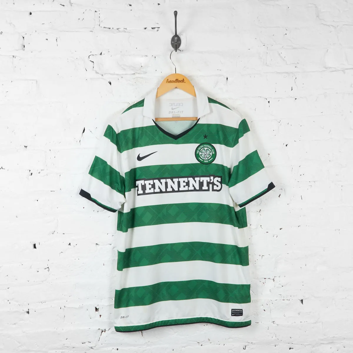 Celtic 2010 Nike Home Football Shirt - Green - L