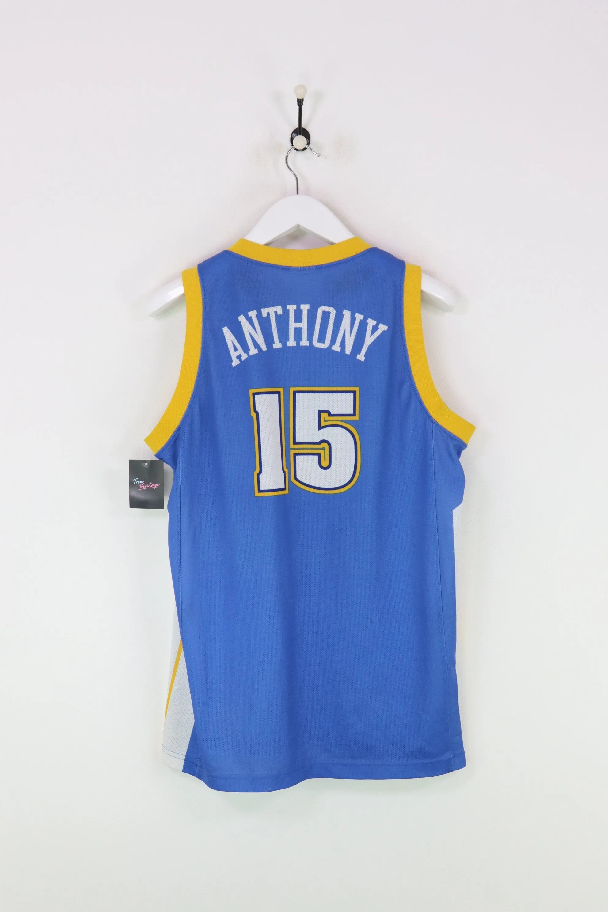 Champion Denver Nuggets Carmelo Anthony Basketball Jersey Blue XL