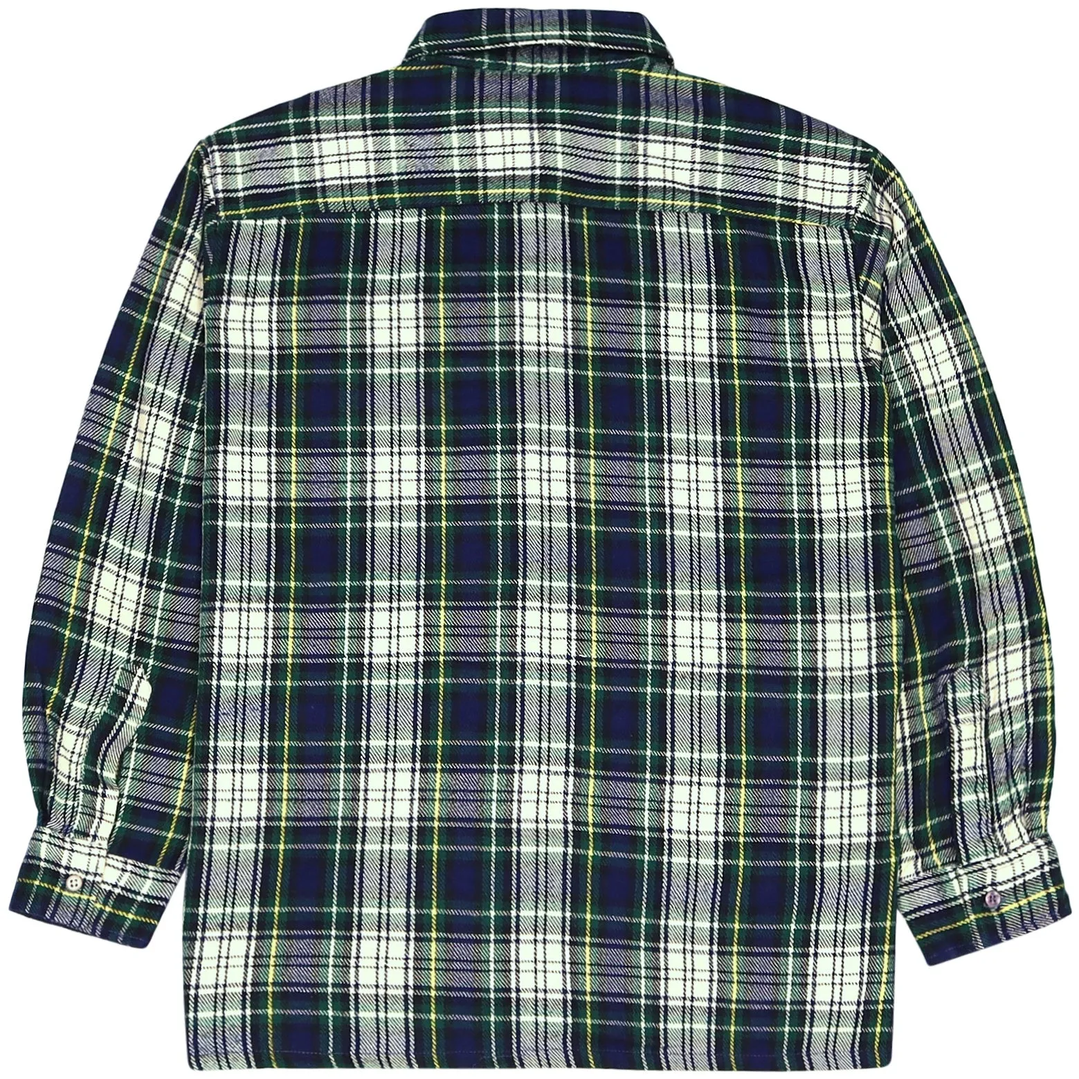 Christopher Rand Checkered Flannel Shirt Navy Green