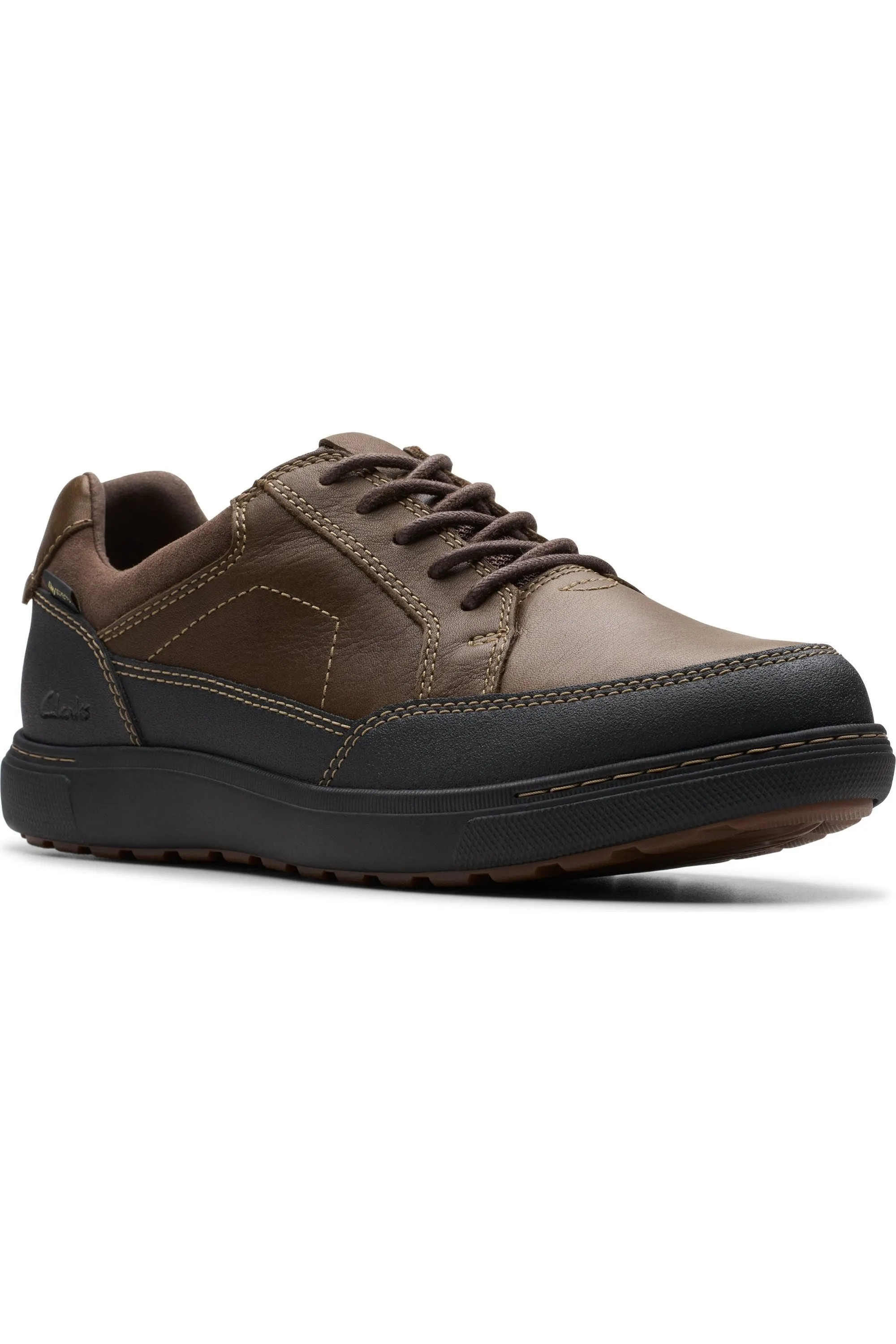 Clarks Mapstone Lo GTX Waterproof in Dark Brown