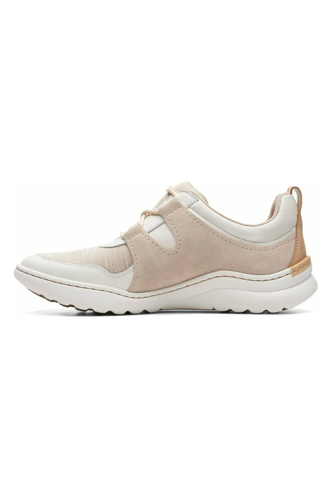 Clarks Teagan Lace in Sand Combi