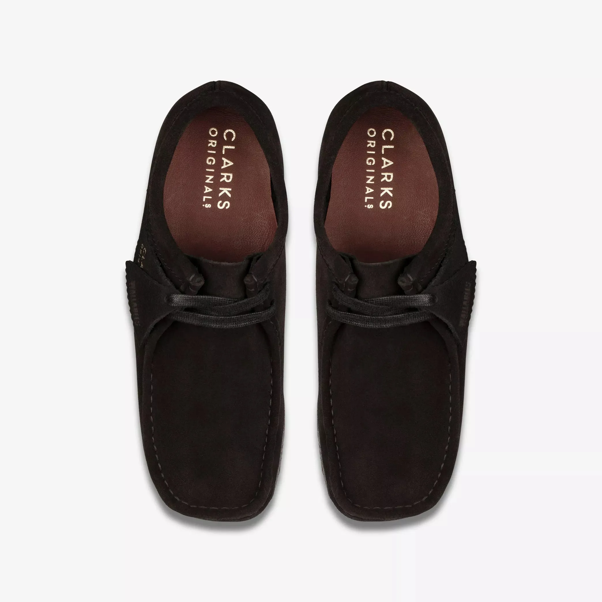 CLARKS WALLABEE M-BLACK SUEDE