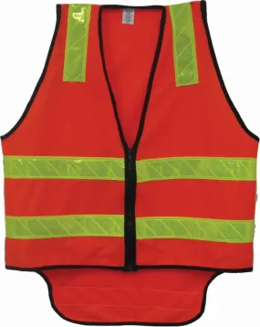 Clipper Brahma Hi Visibility Vest - Zip - Vicroads - Hoop/Reflective Tape - Red/Yellow - S