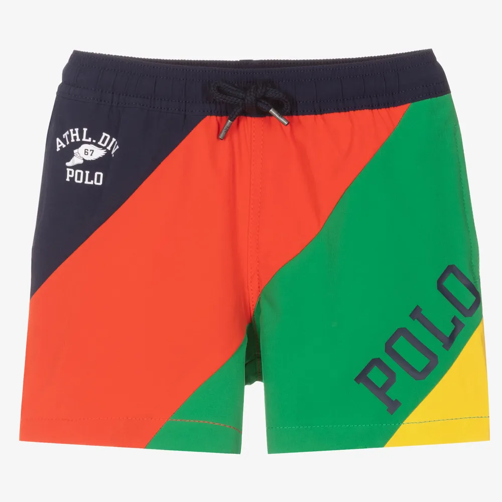 Colourblock Logo Swim Shorts