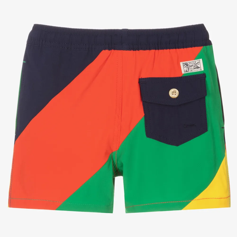 Colourblock Logo Swim Shorts