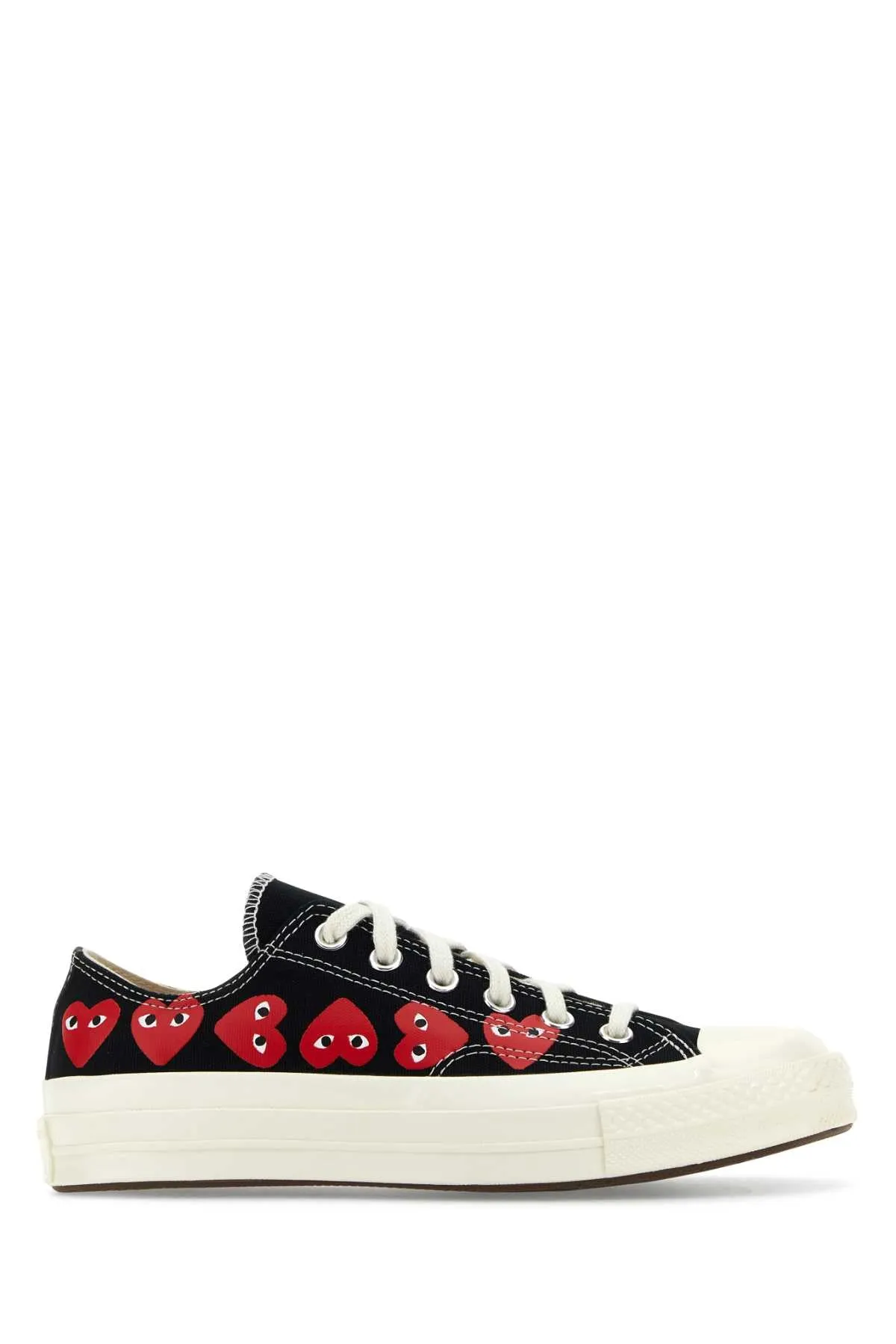 Comme Des Garcons Play Black Canvas Comme Des Gar§Ons X Converse Sneakers