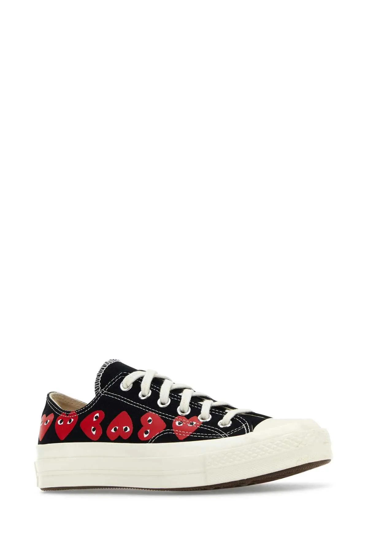 Comme Des Garcons Play Black Canvas Comme Des Gar§Ons X Converse Sneakers