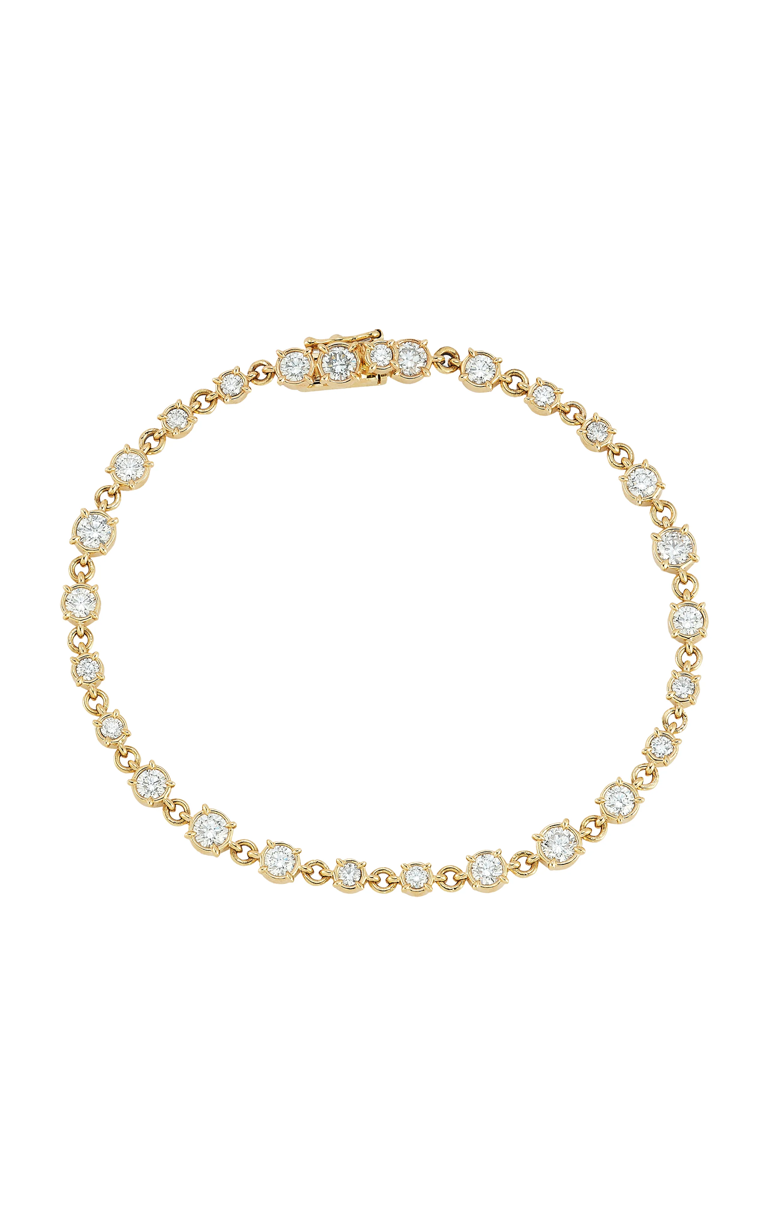 Concept26 Signature 14K Yellow Gold Diamond Tennis Bracelet