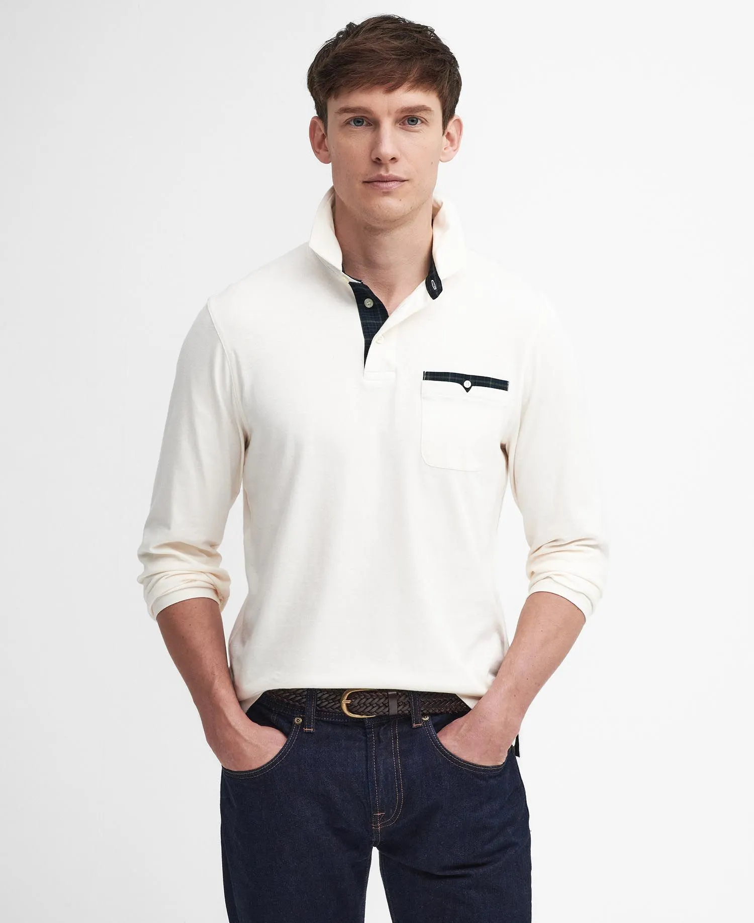  Corpatch Long-Sleeved Polo Shirt     