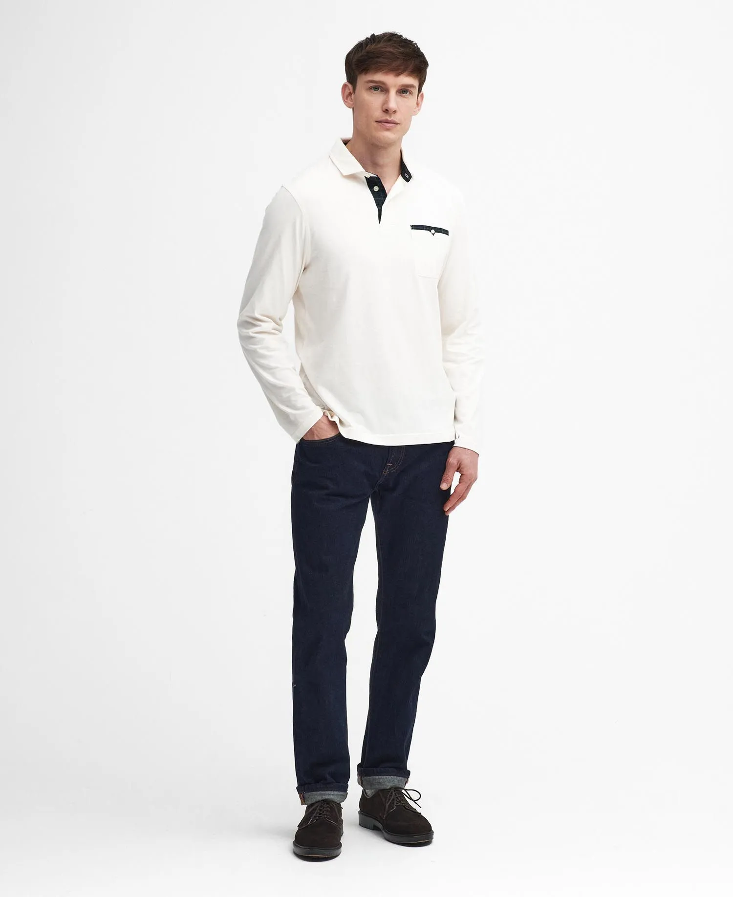  Corpatch Long-Sleeved Polo Shirt     