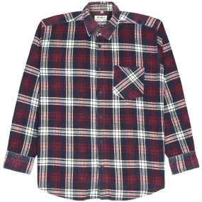 Cotton Country Club Checkered Flannel Shirt Red Navy