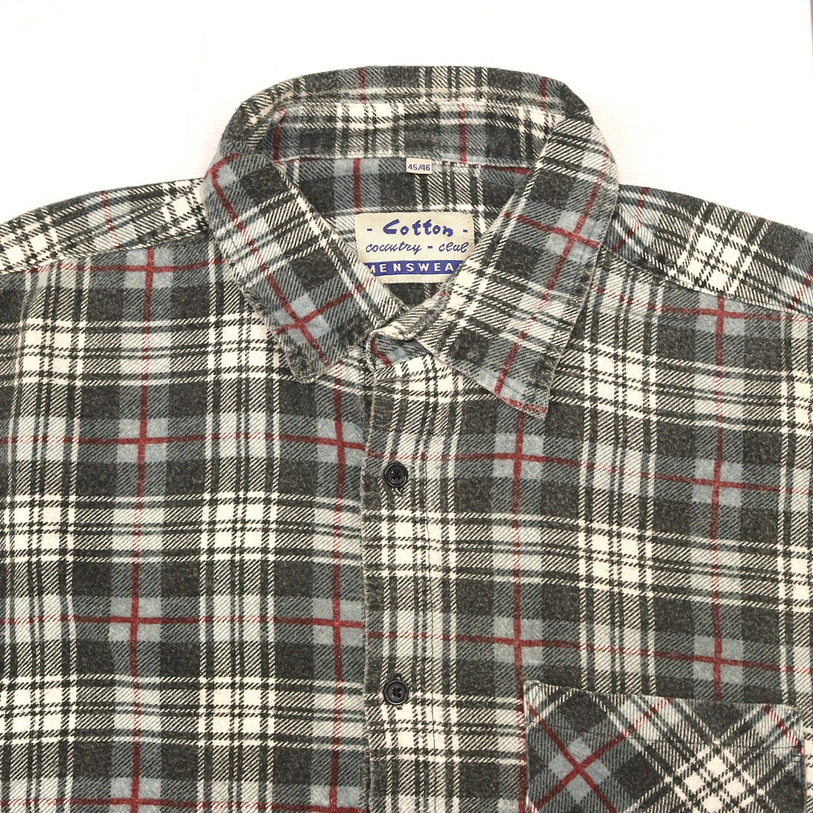 Cotton Country Club Plaid Flannel Shirt