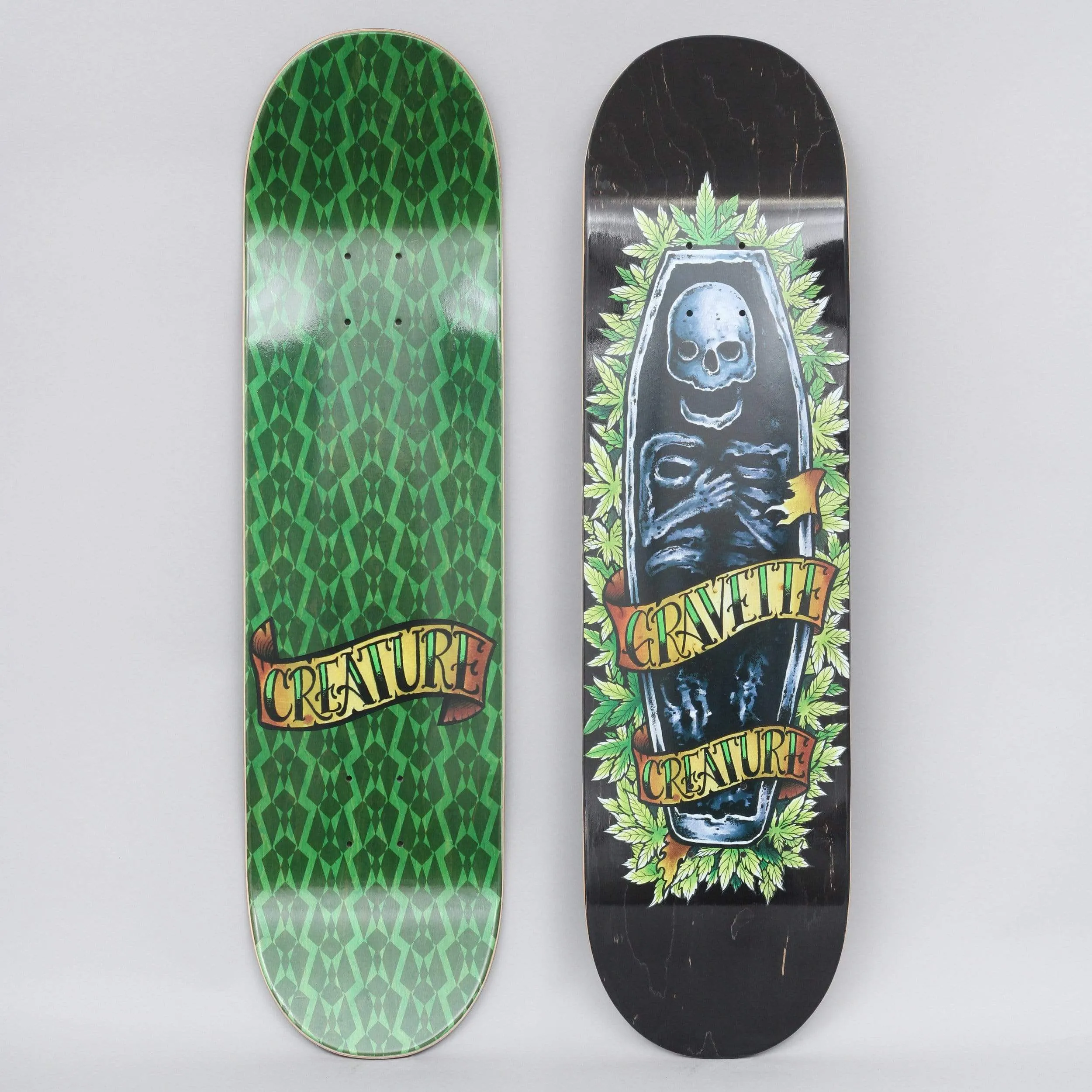 Creature 8.3 Gravette Skully Skateboard Deck Black