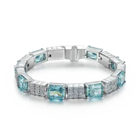 Crushed Ice Circulation Tennis Bracelet - 6mm