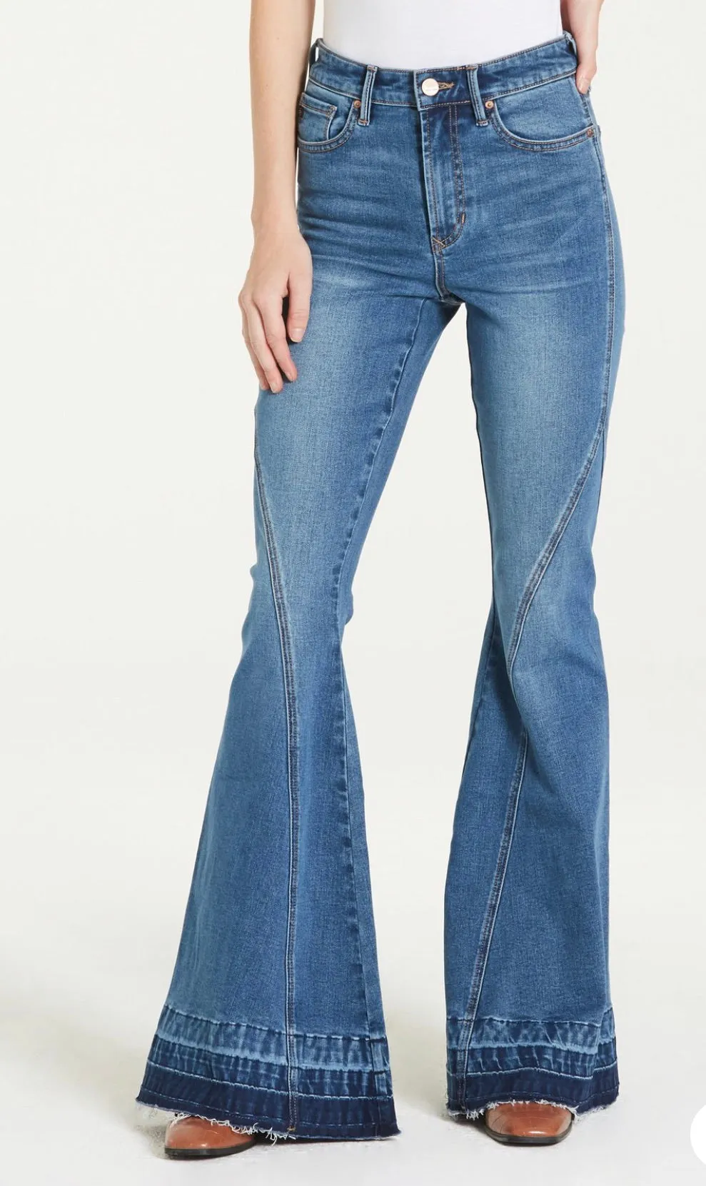 Dear John Leah Super High Rise Super Flare Tempe Jeans