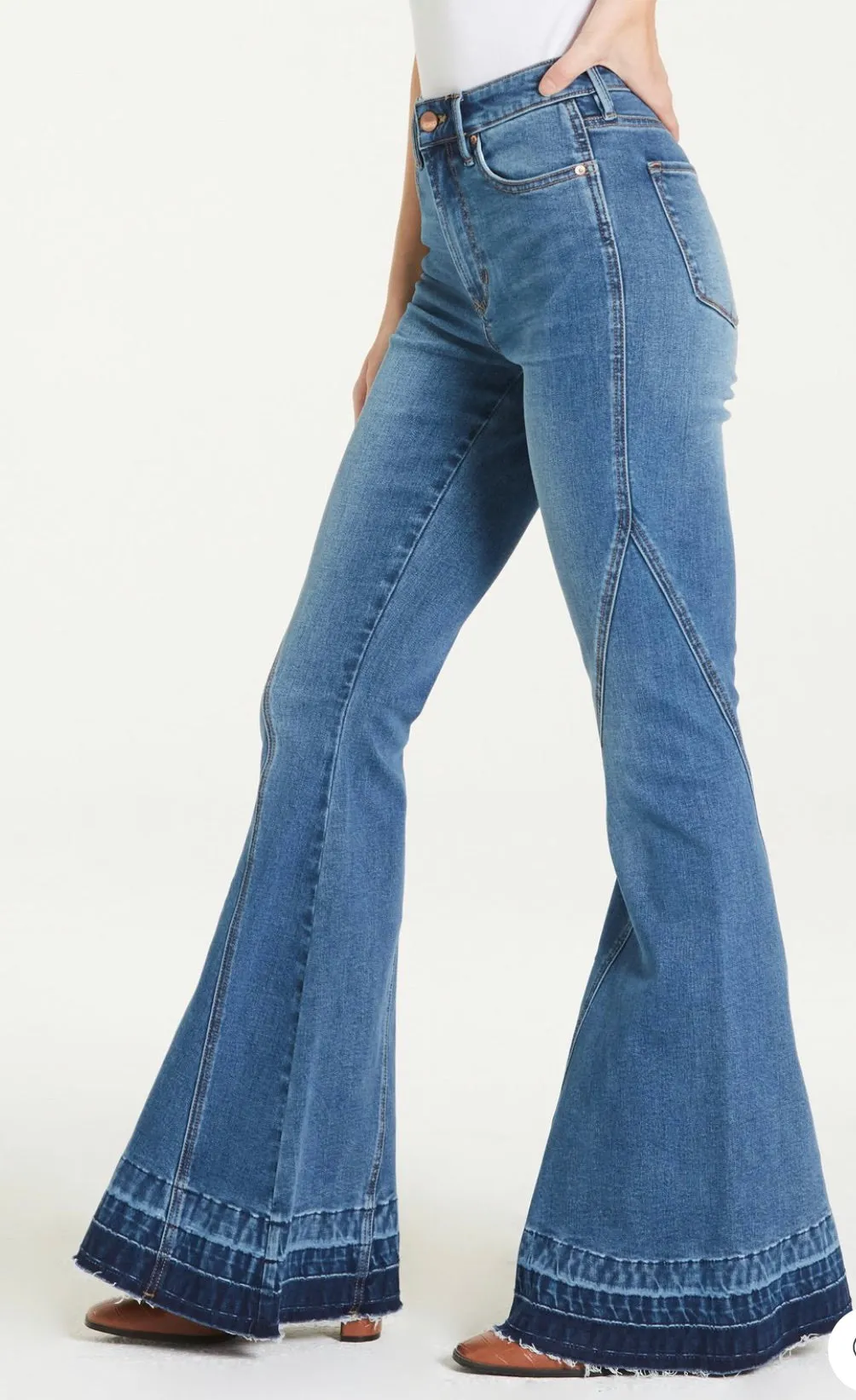 Dear John Leah Super High Rise Super Flare Tempe Jeans