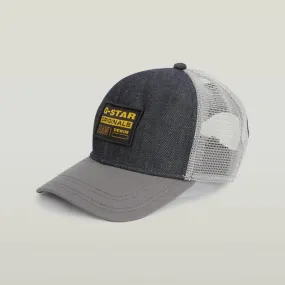 Denim Embro Baseball Trucker Cap