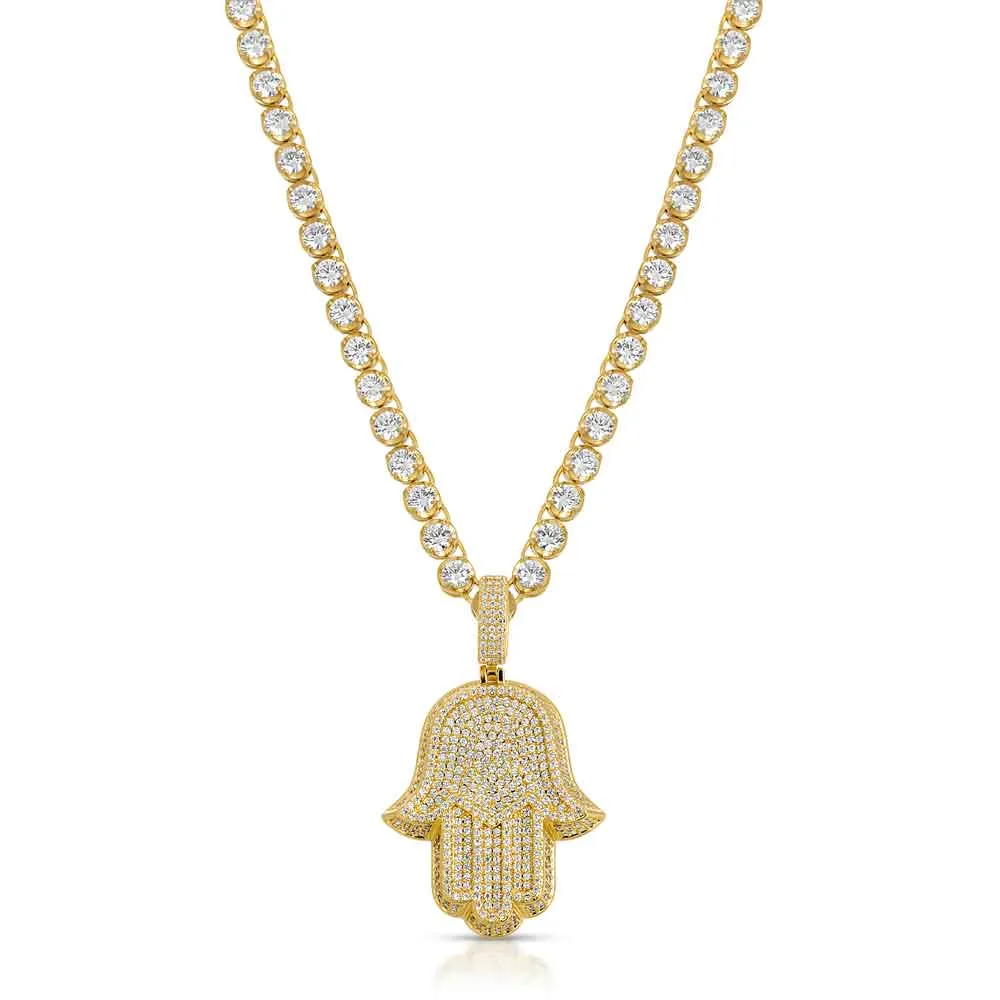 Diamond Buttercup Tennis Gold Chain 4mm