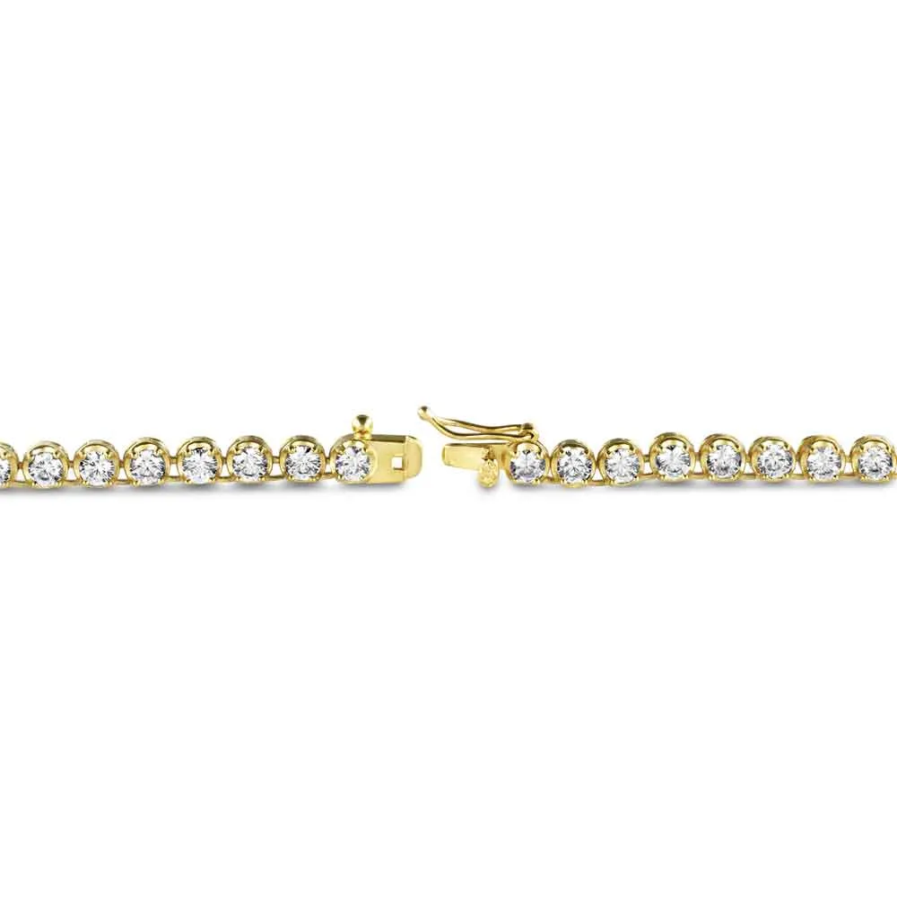 Diamond Buttercup Tennis Gold Chain 4mm